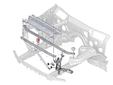 DONJA GREDA SPOLJASNJA CENTRAL za BMW iX3 od 2020. do 2025. god.