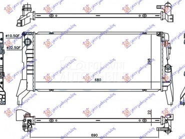 HLADNJAK MOTORA ZA SVE MODELE za MINI Countryman od 2016. do 2021. god.