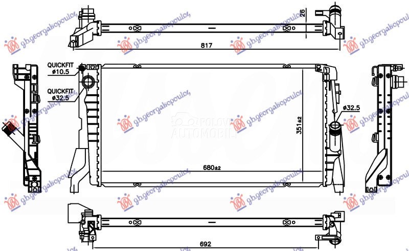 HLADNJAK MOTORA 1.5 (216i/218i