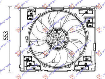 VENTILATOR KOMPLET (2.0/3.0 BE za BMW Serija 7 od 2015. do 2019. god.