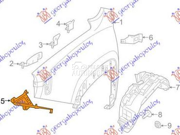 NOSAC PREDNJEG BLATOBRANA za Jeep Renegade od 2018. do 2025. god.