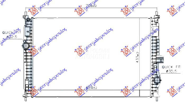 HLADNJAK MOTORA 1.2/1.6 BENZIN