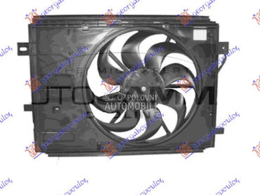 VENTILATOR KOMPLET (1.2 BENZIN za Peugeot 308 od 2013. do 2017. god.