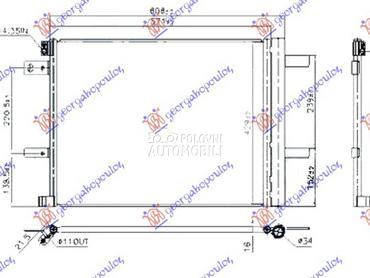 HLADNJAK KLIME 1.2 THP BENZIN za Citroen C5 Aircross od 2018. do 2025. god.