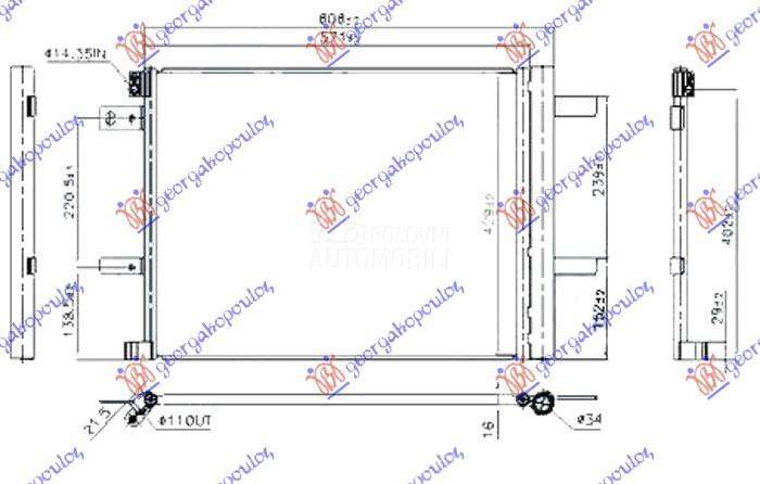 HLADNJAK KLIME 1.2 THP BENZIN
