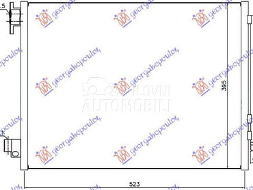 HLADNJAK KLIME BENZIN/DIZEL (5 za Renault Symbioz od 2013. do 2017. god.