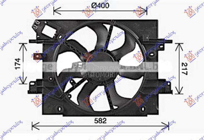 VENTILATOR 1.2/1.6 BENZIN - 1.