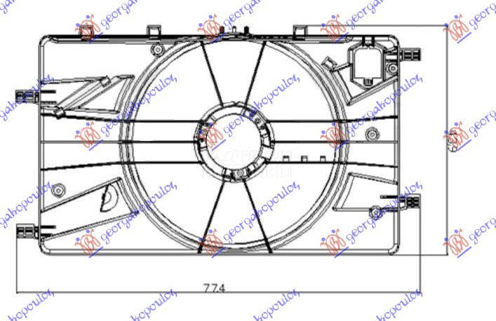 VENTILATOR KOMPLET (1.4/1.6 TU