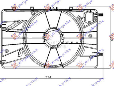 VENTILATOR KOMPLET (1.4/1.6 TU za Opel Astra J od 2013. do 2016. god.