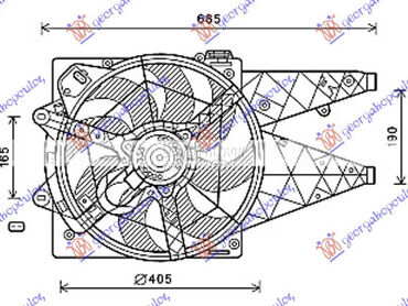 VENTILATOR KOMPLET (1.6/2.0 JT za Alfa Romeo Giulietta od 2010. do 2025. god.