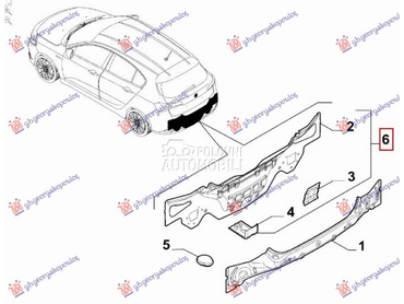 ZADNJI VEZNI LIM (H/B) za Fiat Tipo od 2021. do 2025. god.