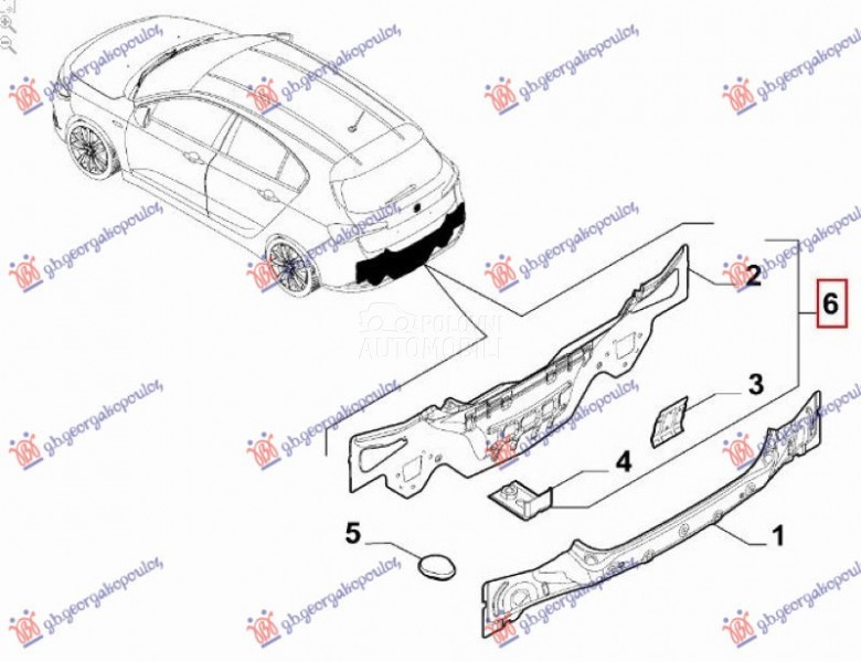 ZADNJI VEZNI LIM (H/B)