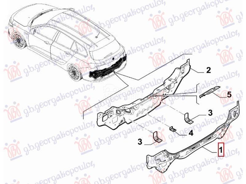 ZADNJI VEZNI LIM GORNJI SPOLJA