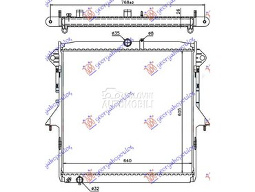 HLADNJAK MOTORA 2.5 BENZIN (MA za Ford Ranger od 2015. do 2019. god.