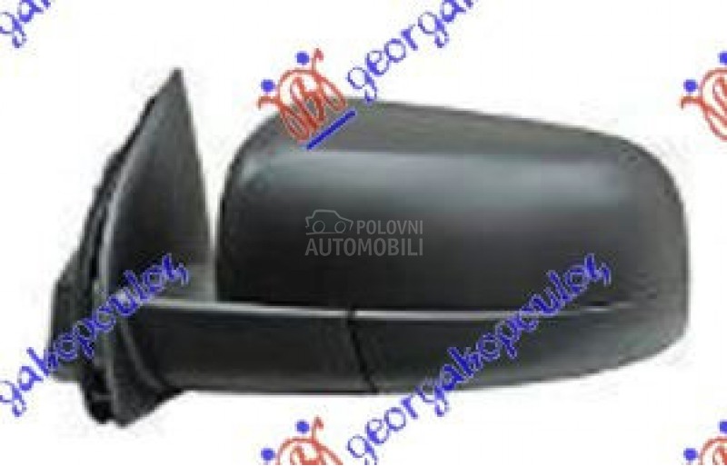 RETROVIZOR MEHANICKI CRNI (KON