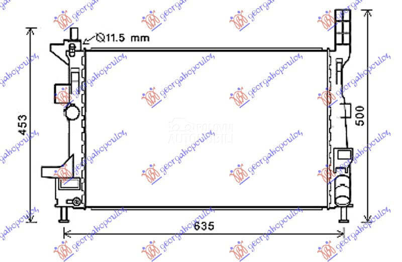 HLADNJAK MOTORA 1.5 TDCi ECOne