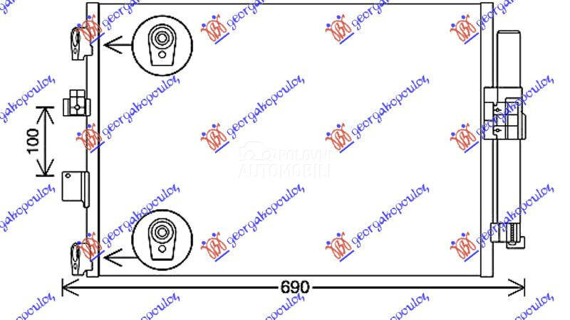 HLADNJAK KLIME 1.5 TDCi/ECOnet