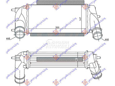 HLADNJAK INTERKULERA 1.0i 12V za Ford EcoSport od 2013. do 2017. god.