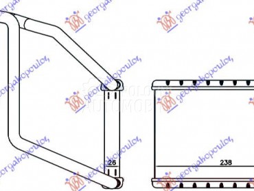 GREJAC KABINE 2.0/2.2 TDCI (14 za Ford Tourneo Custom od 2013. do 2018. god.