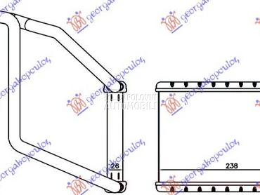 GREJAC KABINE 2.0/2.2 TDCI (14 za Ford Tourneo Custom od 2013. do 2018. god.