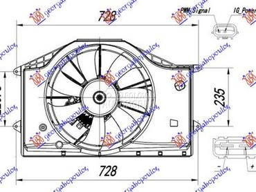 VENTILATOR KOMPLET (1.0/1.5 VT za Honda Civic od 2016. do 2022. god.