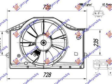 VENTILATOR KOMPLET (1.0/1.5 VT za Honda Civic od 2016. do 2022. god.