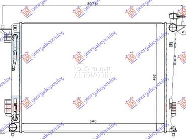 HLADNJAK MOTORA 2.0/2.4 BENZIN za Kia Sportage od 2010. do 2014. god.