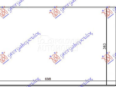 HLADNJAK KLIME ZA SVE MODELE B za Kia Sportage od 2014. do 2015. god.