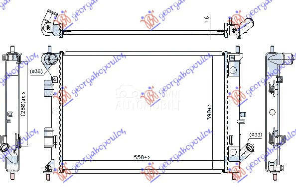 HLADNJAK MOTORA 1.4/1.6/1.8 BE
