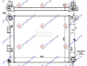 HLADNJAK MOTORA 1.4/1.6 CRDi ( za Hyundai Elantra od 2011. do 2013. god.