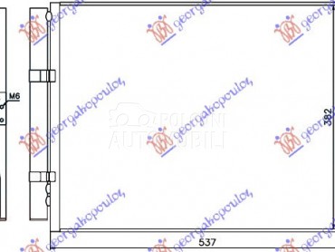 HLADNJAK KLIME 1.4/1.6 CRDi DI za Hyundai i30 od 2013. do 2017. god.