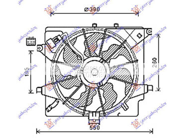 VENTILATOR KOMPLET (DIZEL) (HA za Kia cee`d od 2013. do 2015. god.