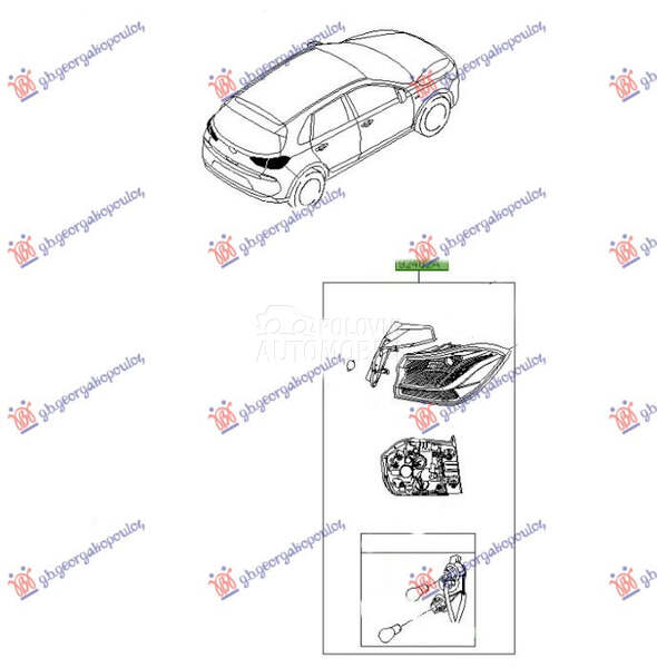 STOP LAMPA SPOLJASNJA (H/B) (O