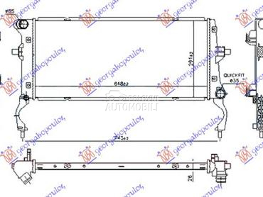 HLADNJAK MOTORA 1.6 CRDi DIZEL za Hyundai Elantra od 2015. do 2019. god.