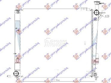 HLADNJAK MOTORA 2.0/2.2 CRDi D za Hyundai Santa Fe od 2012. do 2016. god.