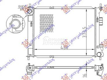 HLADNJAK MOTORA 1.4/1.6 CRDI ( za Kia Venga od 2010. do 2025. god.