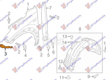 NOSAC PREDNJEG BRANIKA GORNJI za Hyundai Tucson od 2018. do 2020. god.