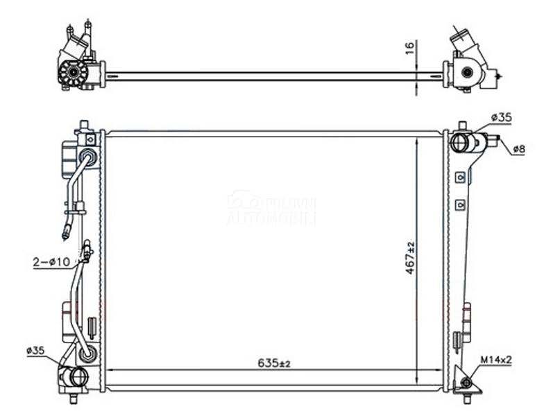 HLADNJAK MOTORA 1.6 GDi - 2.0i
