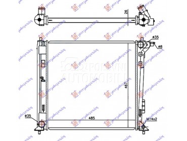 HLADNJAK MOTORA 1.6 GDi TURBO za Hyundai Tucson od 2018. do 2020. god.