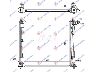 HLADNJAK MOTORA 1.6 GDi TURBO za Kia Sportage od 2018. do 2022. god.
