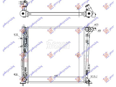 HLADNJAK MOTORA 2.0 CRDi DIZEL za Hyundai Tucson od 2018. do 2020. god.