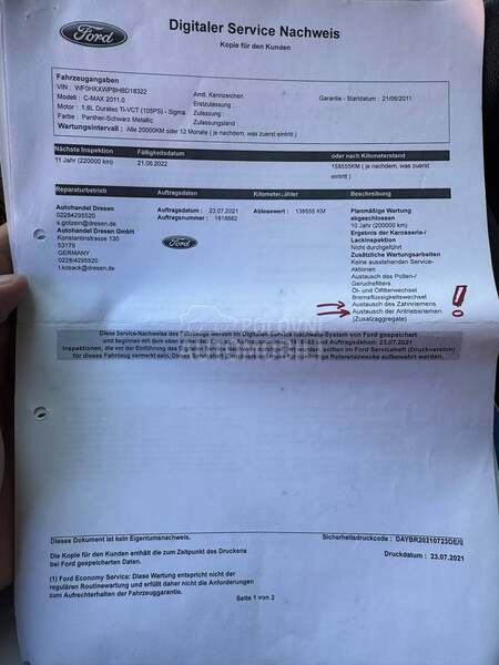 Ford Grand C-Max Black Mamba