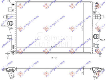 HLADNJAK MOTORA 1.6 BENZIN/HIB za Kia Niro od 2019. do 2025. god.
