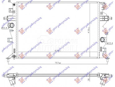 HLADNJAK MOTORA 1.6 BENZIN/HIB za Kia pro_cee`d od 2021. do 2025. god.