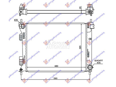HLADNJAK MOTORA 1.1/1.4 CRDi ( za Hyundai Accent od 2014. do 2018. god.