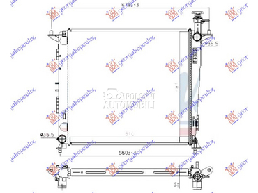 HLADNJAK MOTORA 2.2 CRDi DIZEL za Kia Sorento od 2017. do 2020. god.