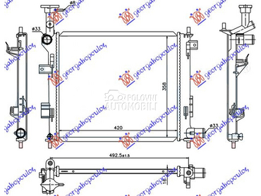 HLADNJAK MOTORA BENZIN (MAN) ( za Kia Picanto od 2015. do 2017. god.