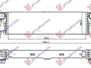 HLADNJAK INTERKULERA 2.2 (114- za Mercedes Benz V Klasa od 2015. do 2020. god.