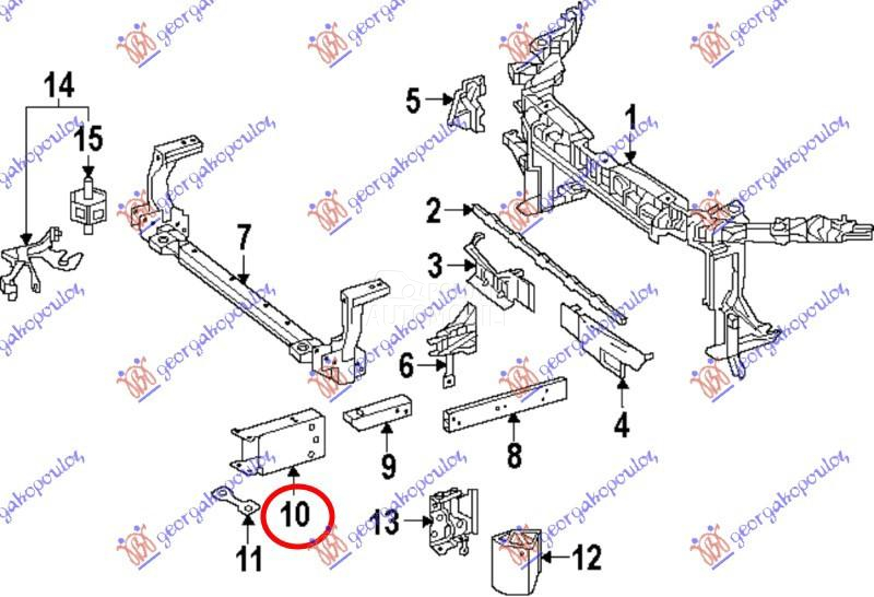 NOSAC PREDNJEG BRANIKA ALUMINI