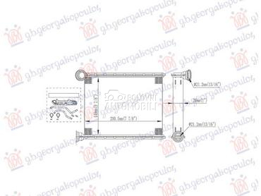 GREJAC KABINE (150x203x26) za Mercedes Benz GLS Klasa od 2015. do 2019. god.